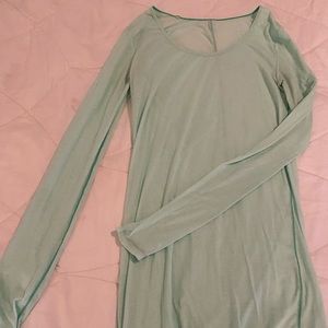 Lululemon mint green sheer long sleeve T